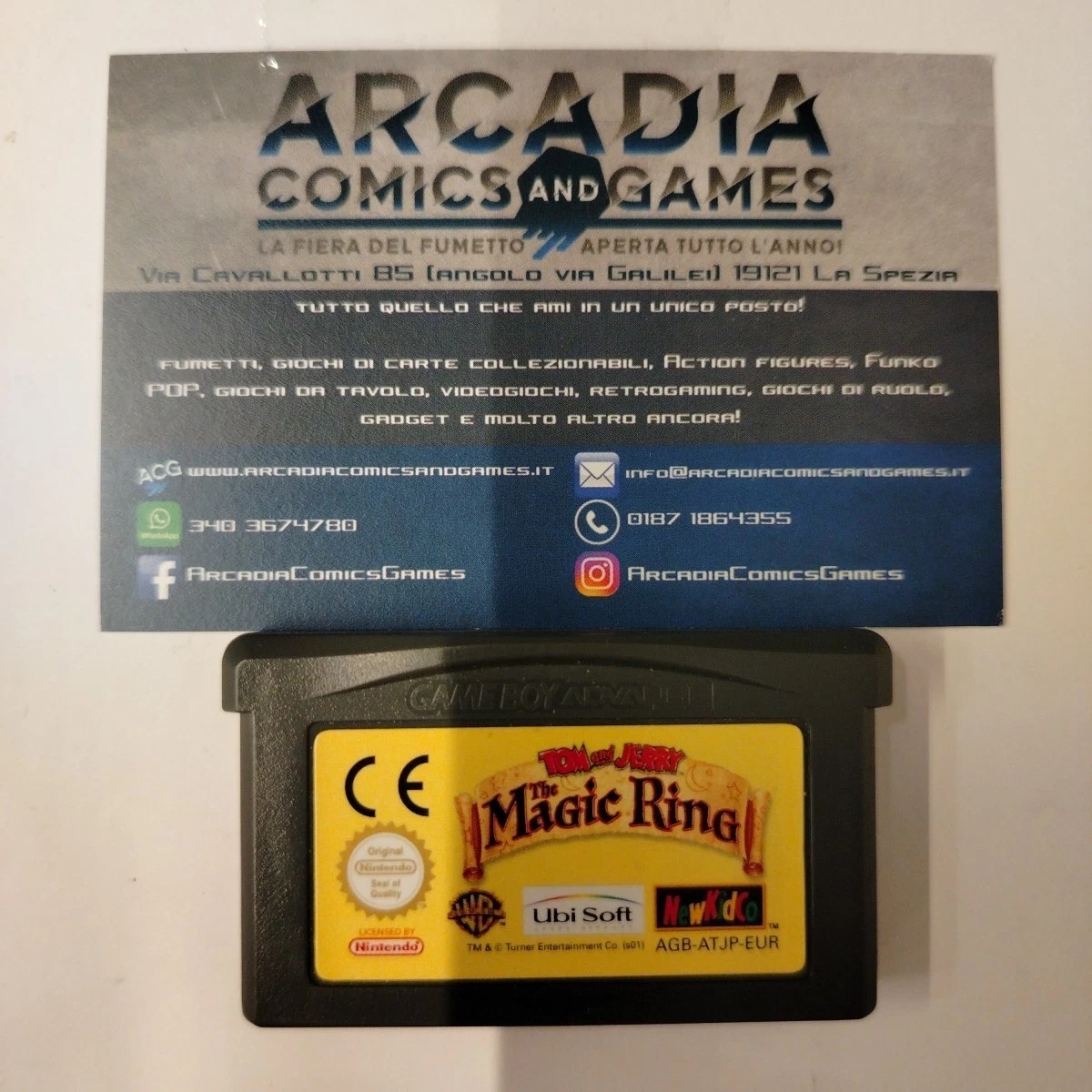 Tom &amp; Jerry The Magic Ring Game Boy Advance Nintendo GBA Solo Cartuccia Loose